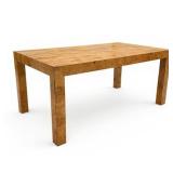 Lot 001  Milo Baughman for Thayer Coggin Burl Wood Dining Table