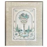 Michael Muchnik, "My Cup is Full", Signed and Numbered Lithograph