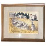 Ed Giford Watercolor, 1967