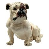 1960s Marwal Chalkware Seated English Bulldog