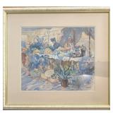 Morris Grossman, "The Flower Market" 1926 CMA Third Exhibition