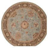 Nourison 2000 Wool and Silk Round Rug No. 2236