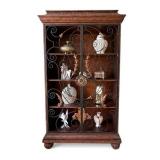 Wrought Iron Double Door Display Cabinet