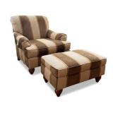 Tommy Bahama, Gilmore Ocean Breeze Chair and Ottoman Set