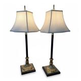 Uttermost Cast Brass Buffet Candlestick Lamps, Two (2)