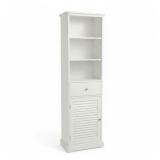 Storage Cabinet with Louvered Door