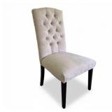 Noble House Tufted Camelback Parsons Dining Chair