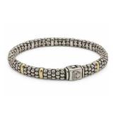 Lagos Caviar Two-Tone 18K Gold & Sterling Silver Bracelet