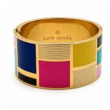  Kate Spade New York "Be Art And Part Of" Enamel Hinge Bracelet