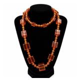 Baltic Amber Art Deco Necklace