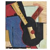 Musical Abstract, Unsigned Oil on Canvas