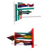 Contemporary Art Glass Wall Sculpture