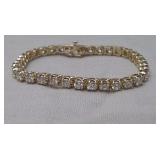 14k gold and 6 carat diamonds bracelet