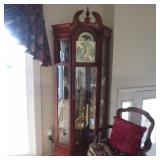 RIDGEWAY CURIO GRANDFATHER CLOCK