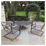 Iron Outdoor Patio Set with Cushions
