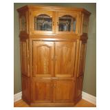 Oak Corner Entertainment/TV Unit Storage Oak Corner Entertainment/TV Unit Storage