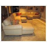 Natuzzi Leather Large Sectional Sofa