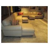 Natuzzi Leather Large Sectional Sofa