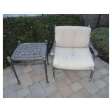 Outdoor Stone Top Patio Suites With Double Lounge & More Lounge Chairs