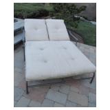 Outdoor Stone Top Patio Suites With Double Lounge & More Lounge Chairs