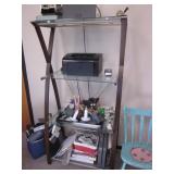 Entertainment Unit Glass Ladder Shelving Entertainment Unit Glass Ladder Shelving