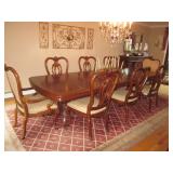 Thomasville Dining Room Suite "Kent Park Collection" Stunning Thomasville Lighted Glass Mahogany Chi Thomasville Dining Room Suite "Kent Park Collection" Stunning Thomasville Lighted Glass Mahogany Chi