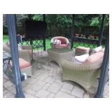 Martha Stewart Beautiful Outdoor Wicker Suite Members Mark Agio Patio Seati... 