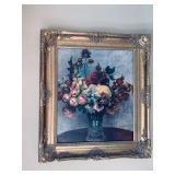 Original Pierre Auguste Renoir Oil On Canvas "Flowers In A Vase" with certificate