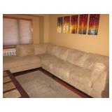 Raymour & Flanigan Sectional Sofa with Chaise Lounge 