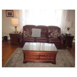 Natuzzi Leather Sofa Recliner Riverside Accent Tables 