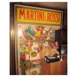 Basement Full Vintage Martini & Rossi Large Print 