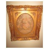 Tapestries with Gold Gilt Antique Frames 