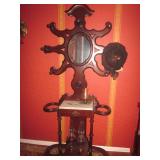 Antique Eastlake Hall Tree 
