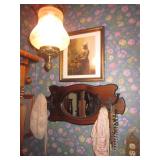 Mirrored Hat/Coat Wall Hanger 