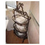 Accent 3 Tier Iron & Glass Shelving 