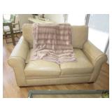 Leather Alabaster Living Room Suite  