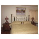 King Antique Brass Bed Frame 