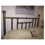 King Antique Brass Bed Frame 