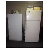 Frigidaire Refrigerator & GE Freezer 