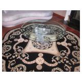 Mid-Century Modern Acrylic Base Cocktail Table 