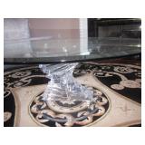 Mid-Century Modern Acrylic Base Cocktail Table 