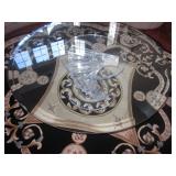 Mid-Century Modern Acrylic Base Cocktail Table 