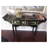 Asian Accent Black Laminate Alter Table  
