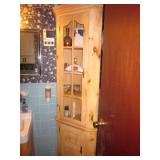 Pine Corner Cabinet Storage Great For Any Room  