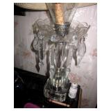 Vintage Prism Boudoir Mantle Lamps  