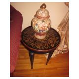 Oriental Urns ~ Gold Inlaid Accent Tables Oriental Urns ~ Gold Inlaid Accent Tables
