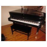Hardman Black Lacquer Baby Grand Piano Refurbished Hardman Black Lacquer Baby Grand Piano Refurbished