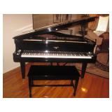 Hardman Black Lacquer Baby Grand Piano Refurbished Hardman Black Lacquer Baby Grand Piano Refurbished