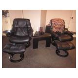 Pair Leather Recliner Pair Leather Recliner