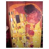 The Kiss By Gustav Klimt ~ Beautiful Privacy Room Screens Double Sided 